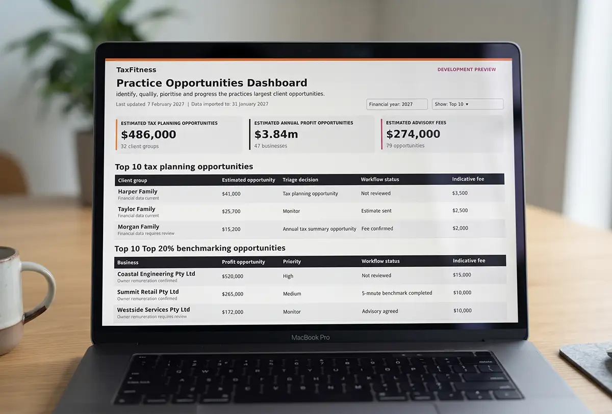 TaxFitness Dashboard